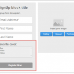 SignUp block title