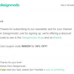 coupon designmodo