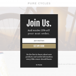 Pure Cycles Popup