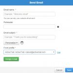 active trail email marketing sender profile