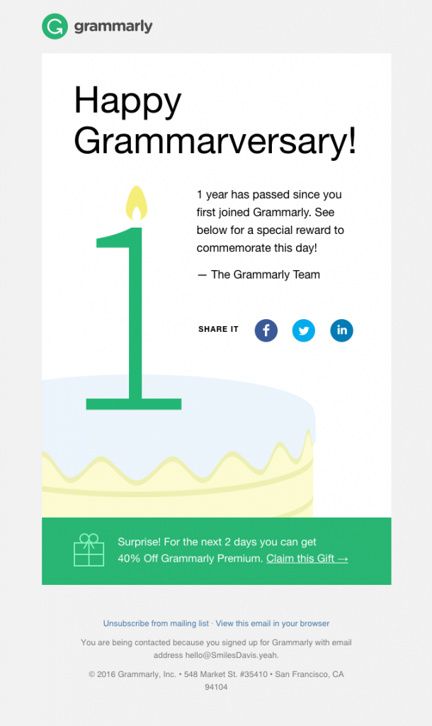 example subject lines grammarly