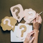 Woman's hand writing