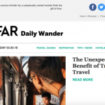 AFAR email header sample