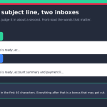 The same subject line on a phone versus desktop, showing where each inbox cuts it off, ActiveTrail