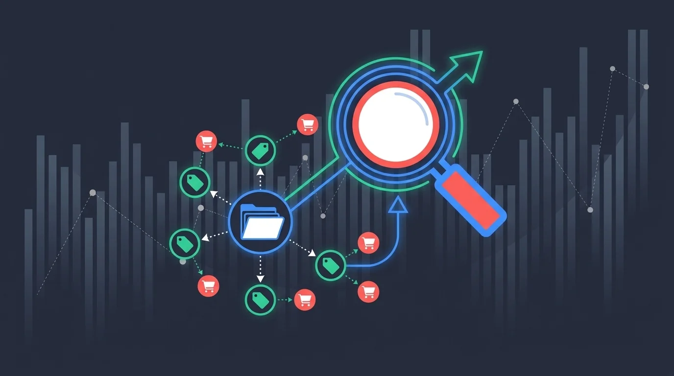 Search optimisation across the pages of an online store