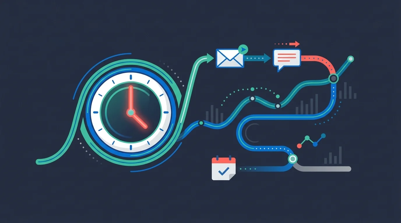 Email and text messages run as one customer journey