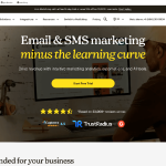 Mailchimp homepage screenshot